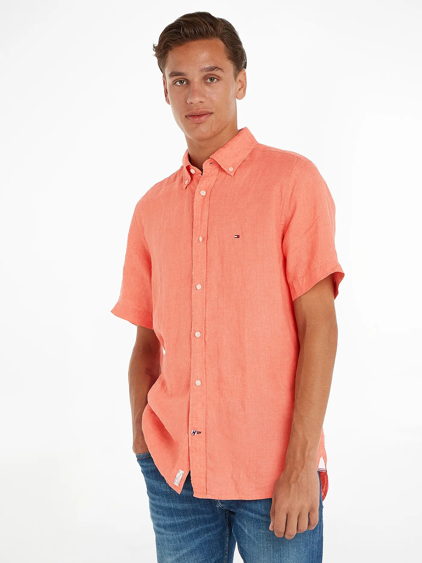 TOMMY HILFIGER | Leinenhemd Regular Fit | 
